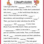 Valentines Mad Libs Printable Printable World Holiday