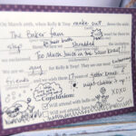 Wedding Game Wedding Madlibs Rsvp Card Double Sided Respond Card Mad