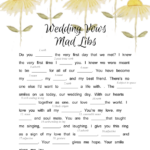 Wedding Vows Mad Libs Free Printable